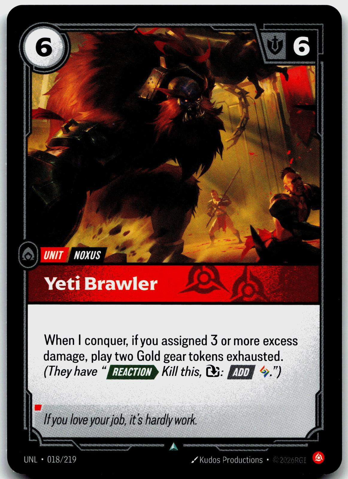 018/219 Yeti Brawler Unleashed