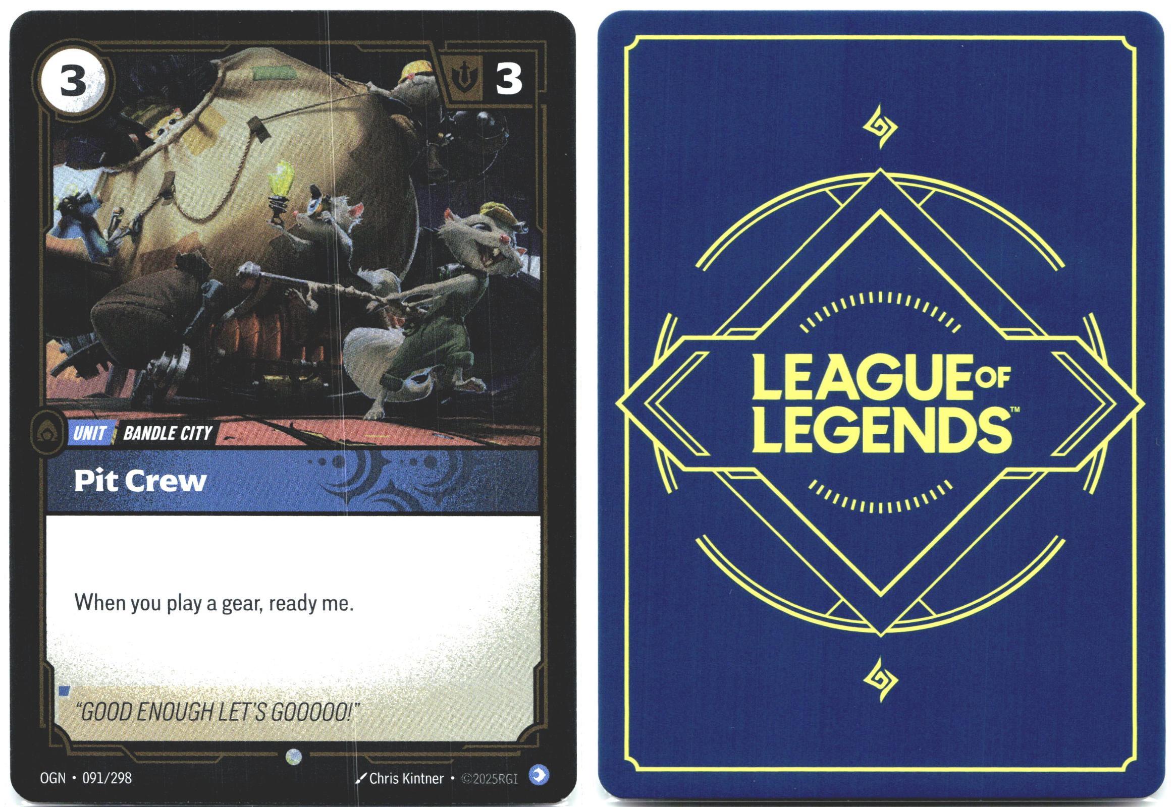 091/298 Pit Crew Foil Origins