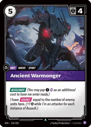 131/221 Ancient Warmonger Spiritforged
