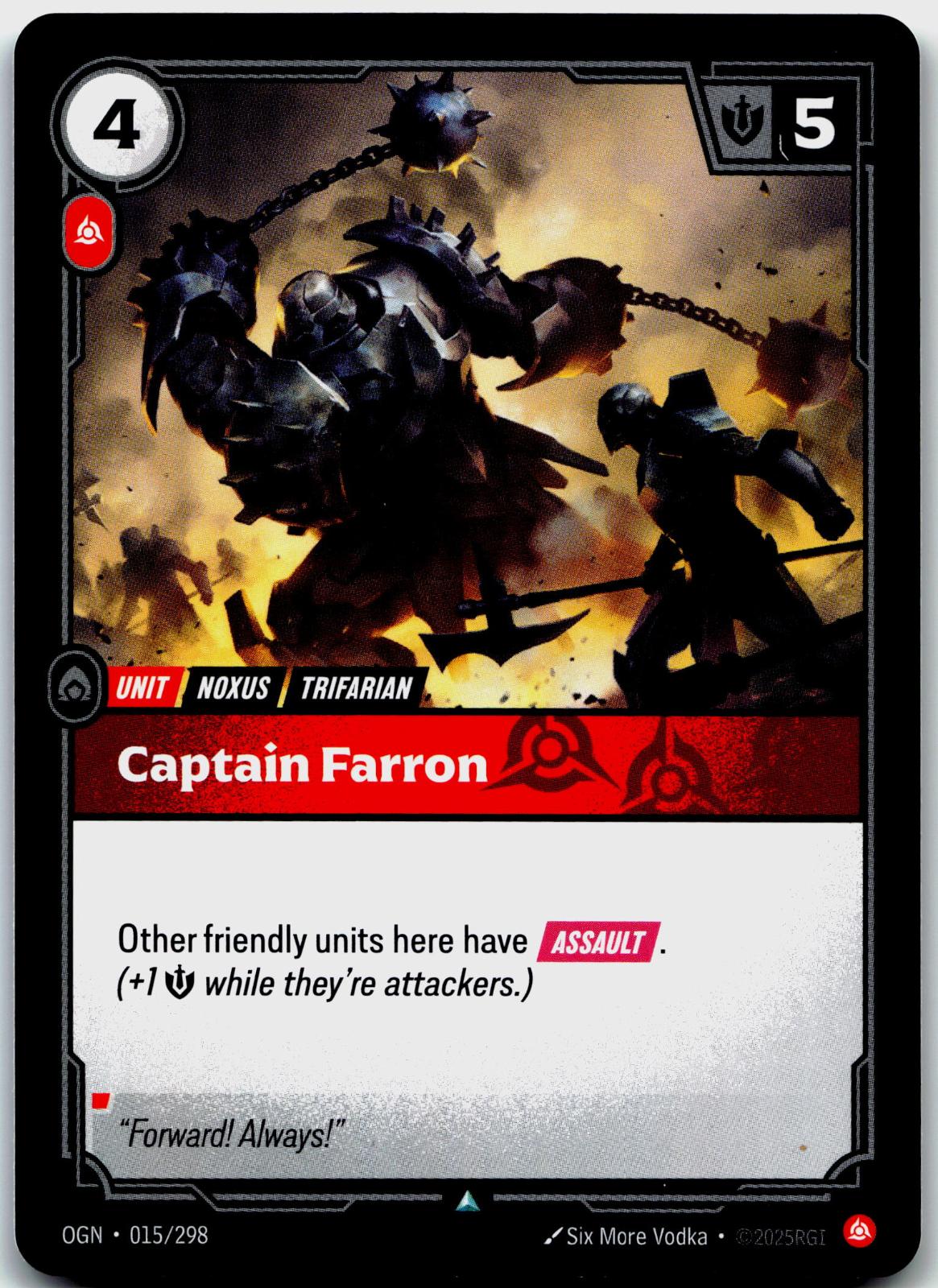 015/298 Captain Farron Origins