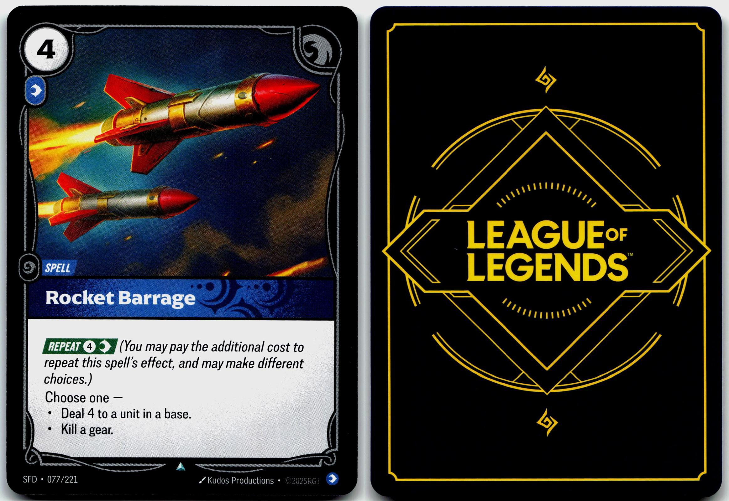 077/221 Rocket Barrage Spiritforged