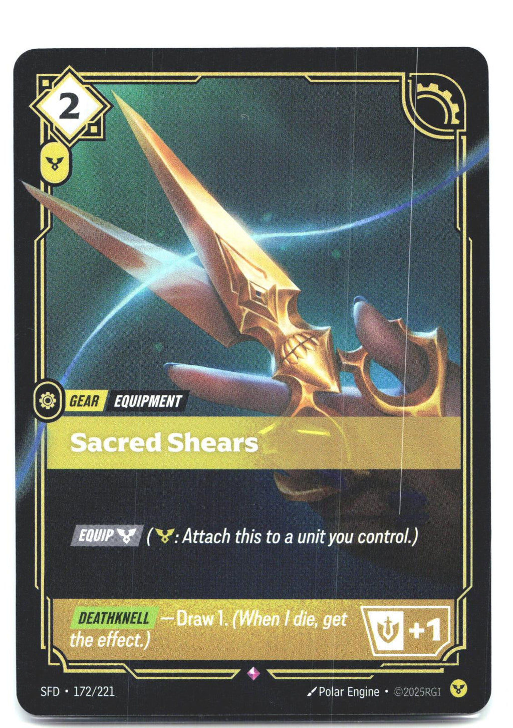 172/221 Sacred Shears Foil Spiritforged