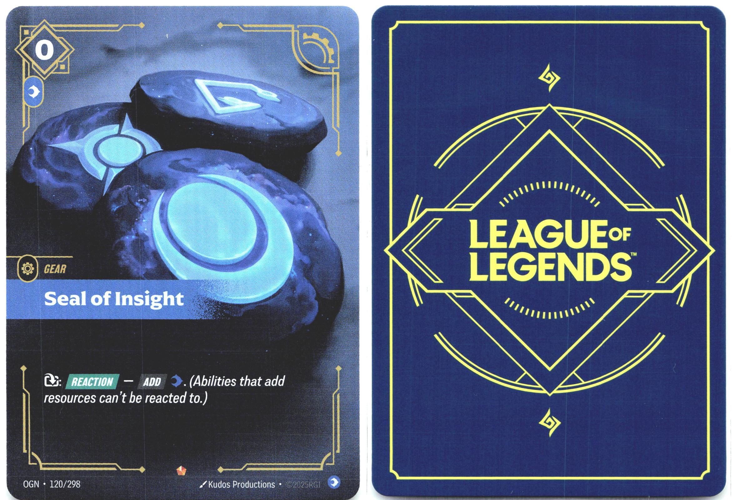 120/298 Seal of Insight Foil Origins