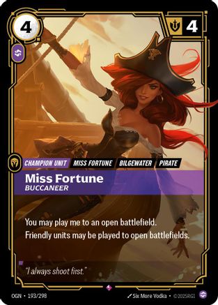 193/298 Miss Fortune - Buccaneer Foil Origins