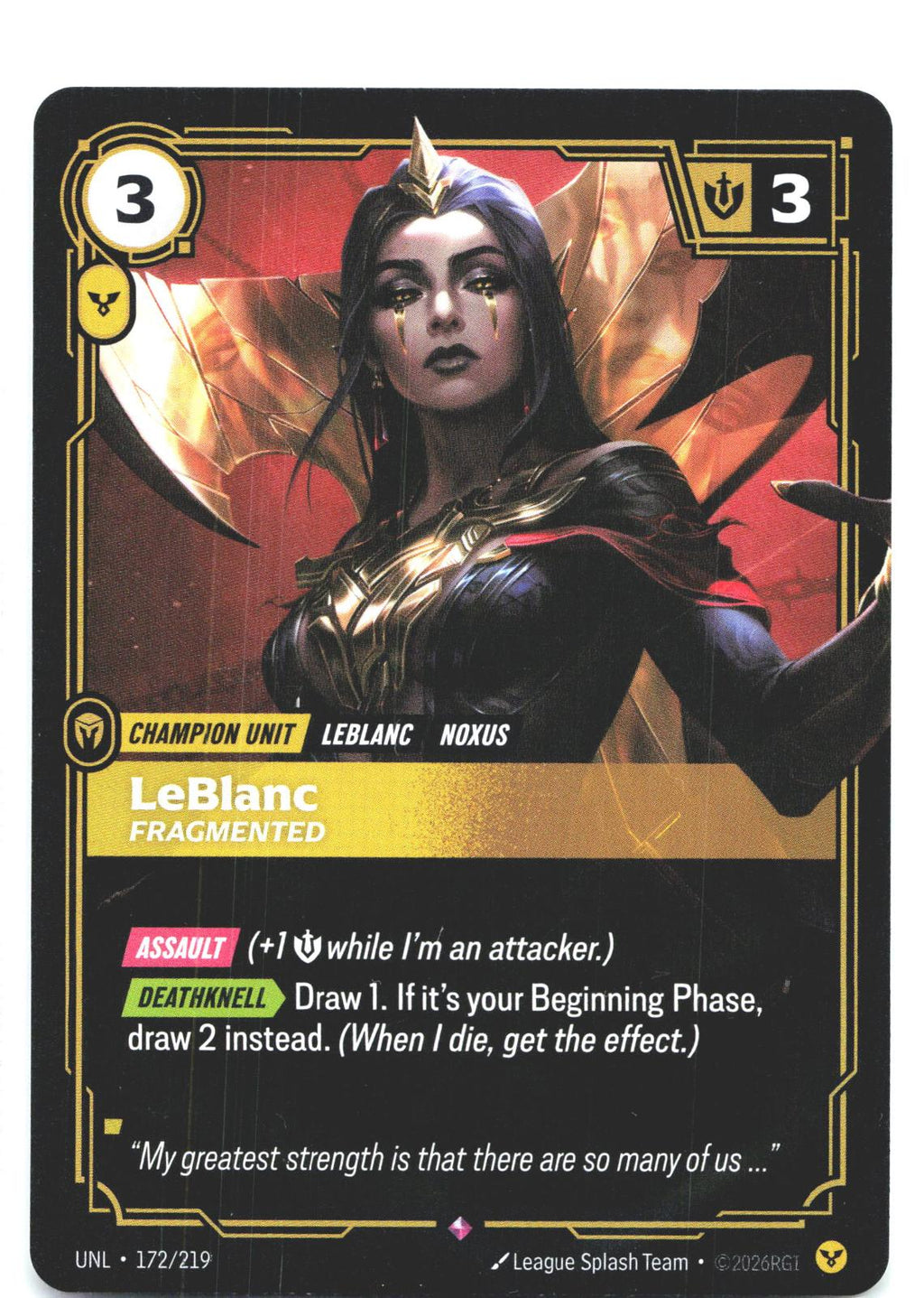 172/219 LeBlanc - Fragmented Foil Unleashed