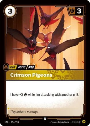 154/219 Crimson Pigeons Unleashed