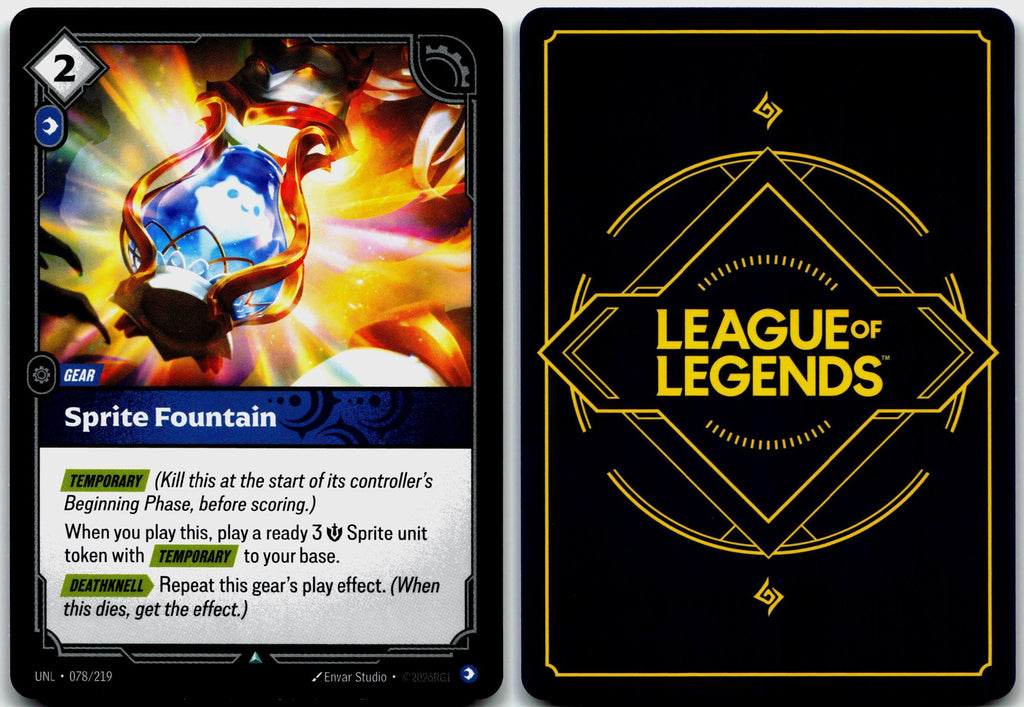 078/219 Sprite Fountain Unleashed