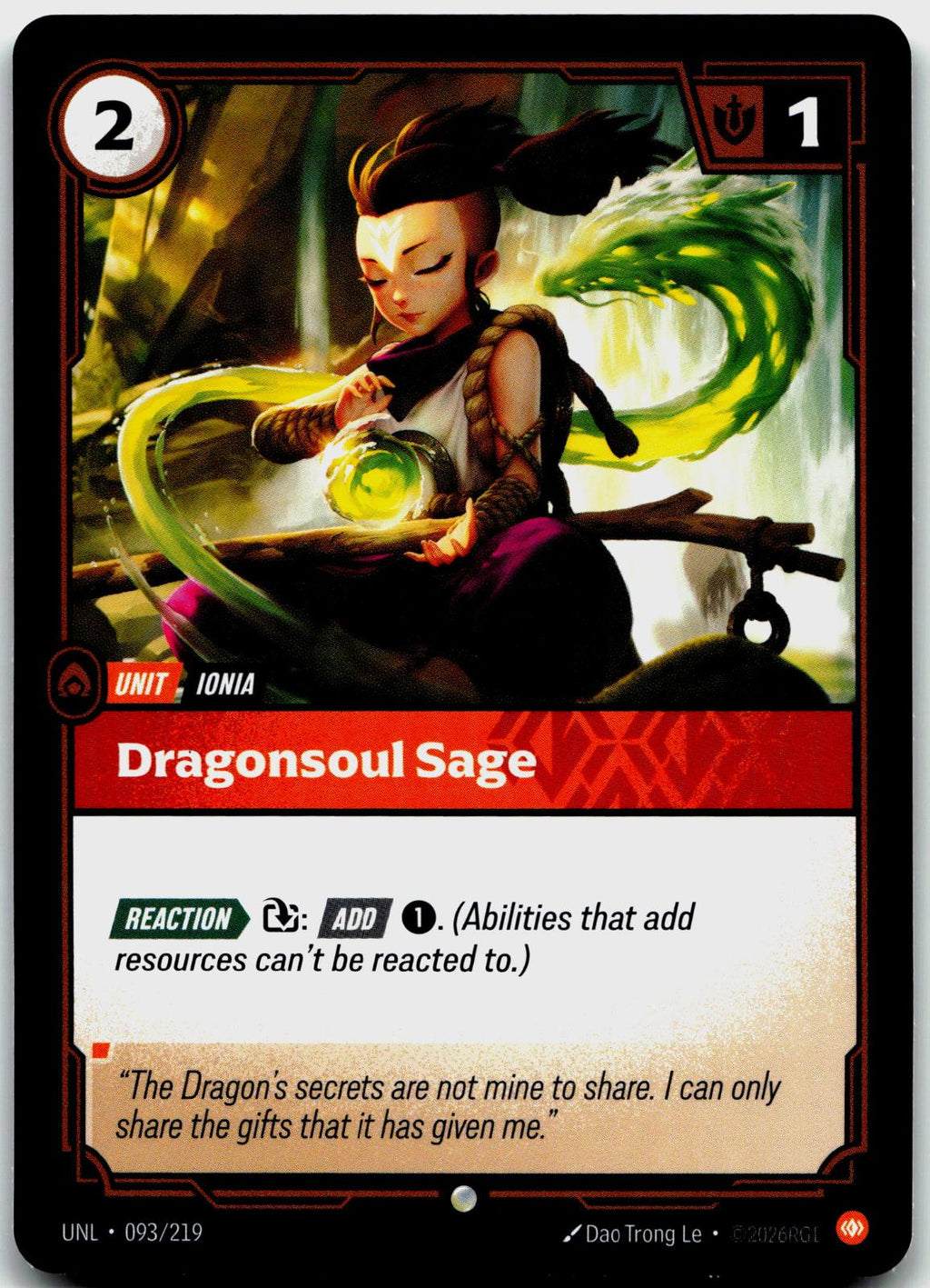 093/219 Dragonsoul Sage Unleashed
