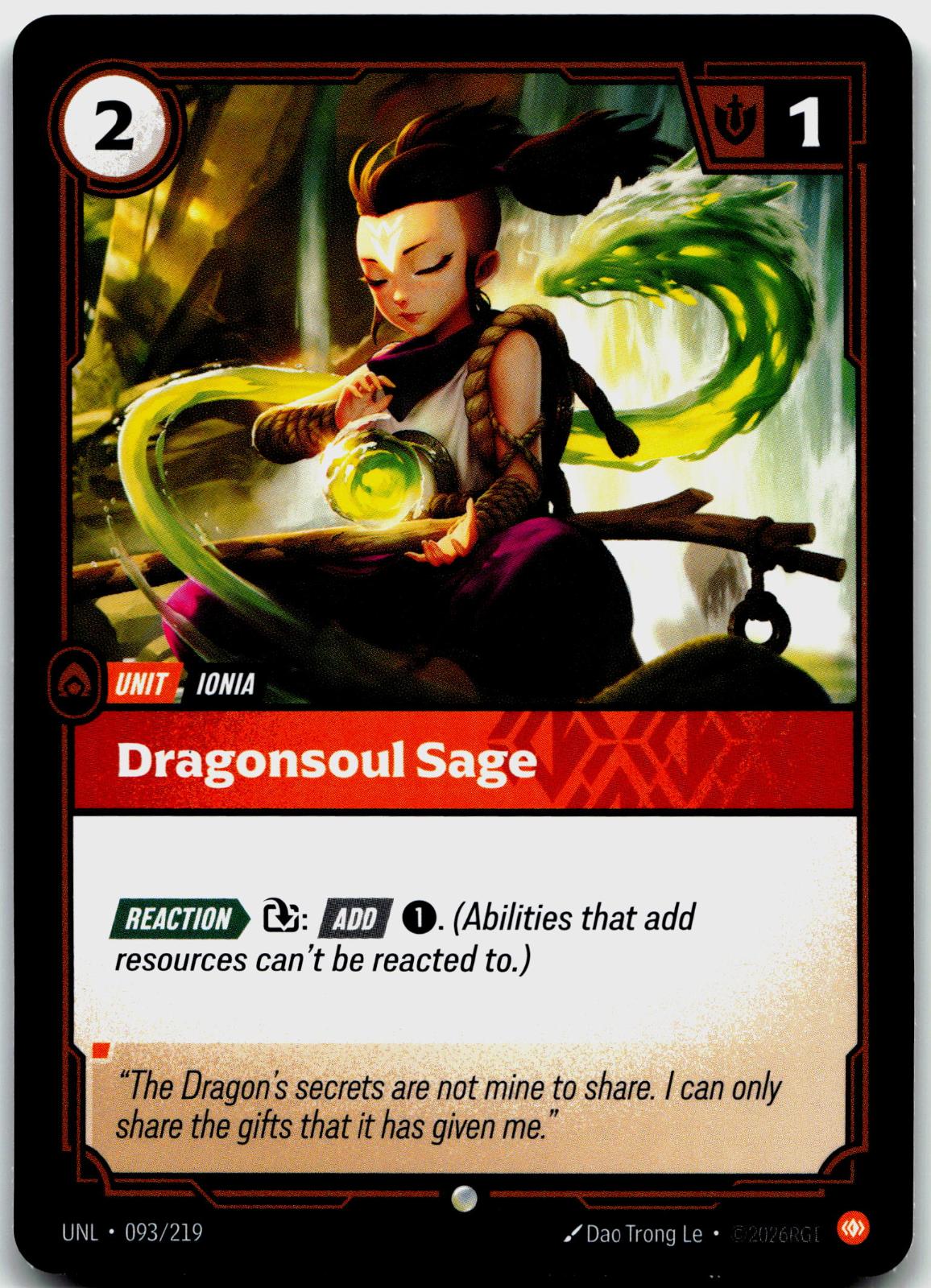 093/219 Dragonsoul Sage Unleashed