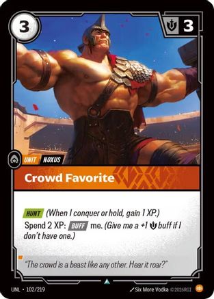 102/219 Crowd Favorite Unleashed