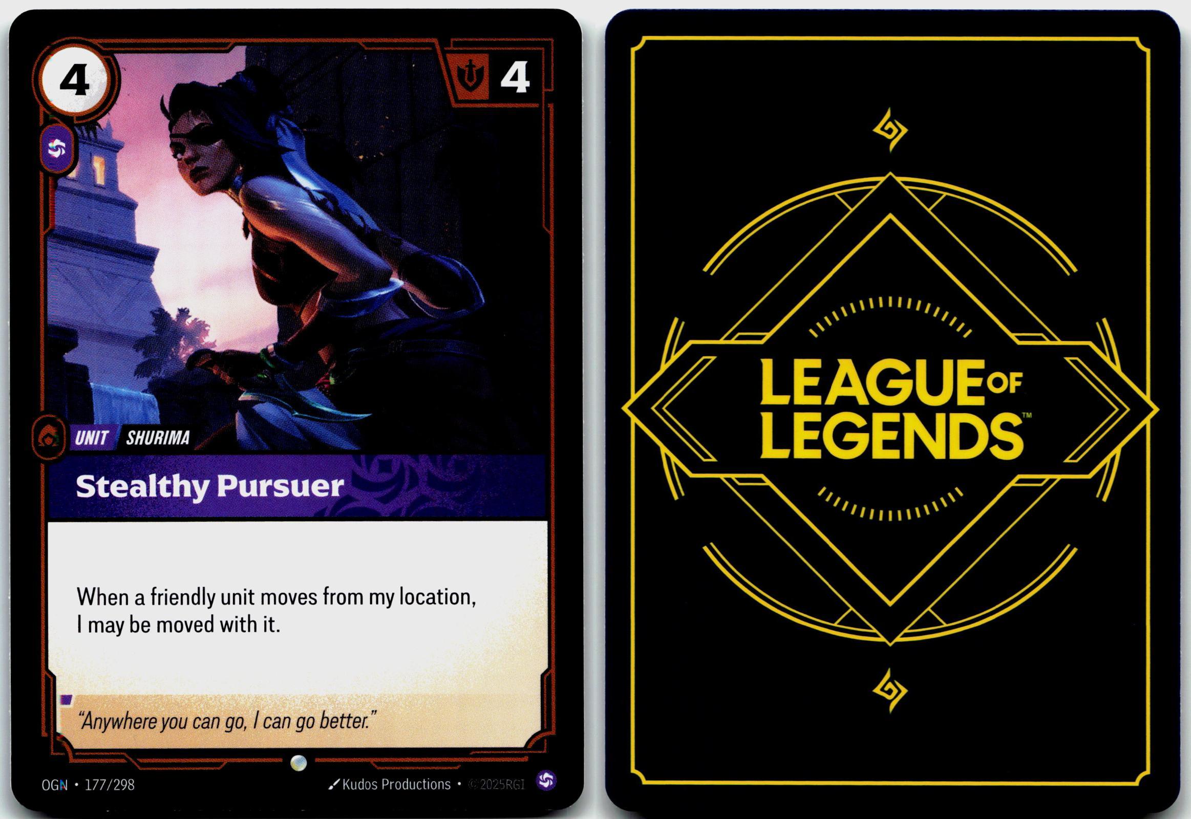 177/298 Stealthy Pursuer Foil Riftbound Organized Play Promotional Cards