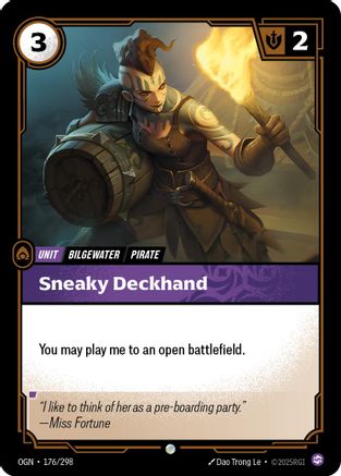 176/298 Sneaky Deckhand Origins