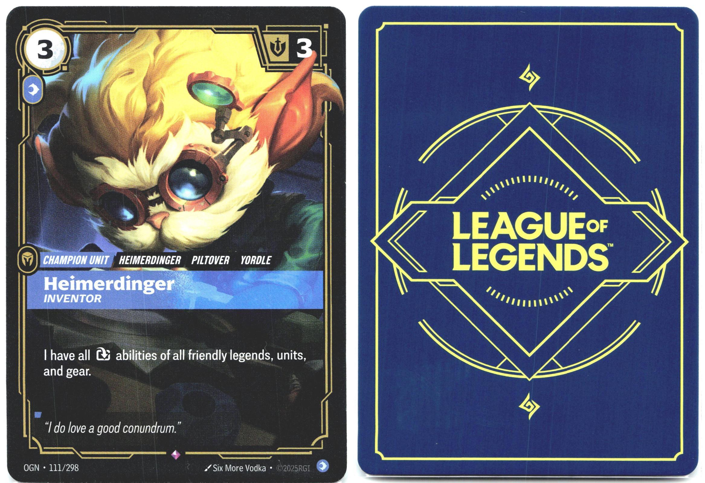 111/298 Heimerdinger - Inventor Foil Origins
