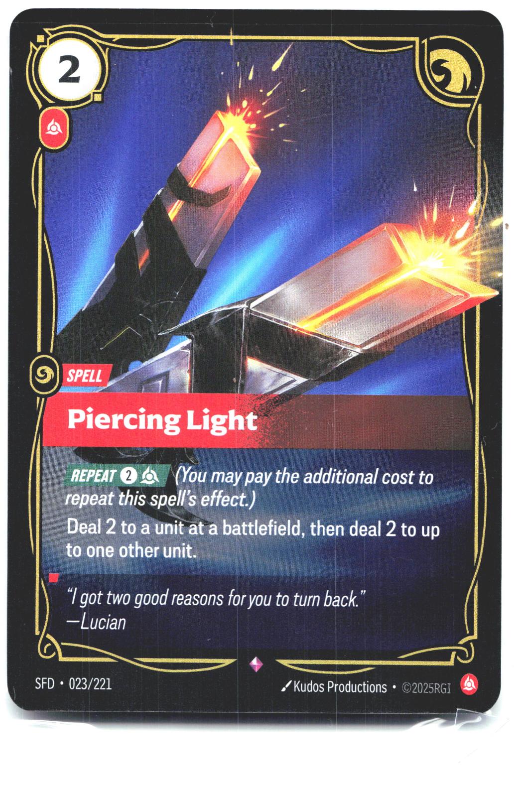 023/221 Piercing Light Foil Spiritforged