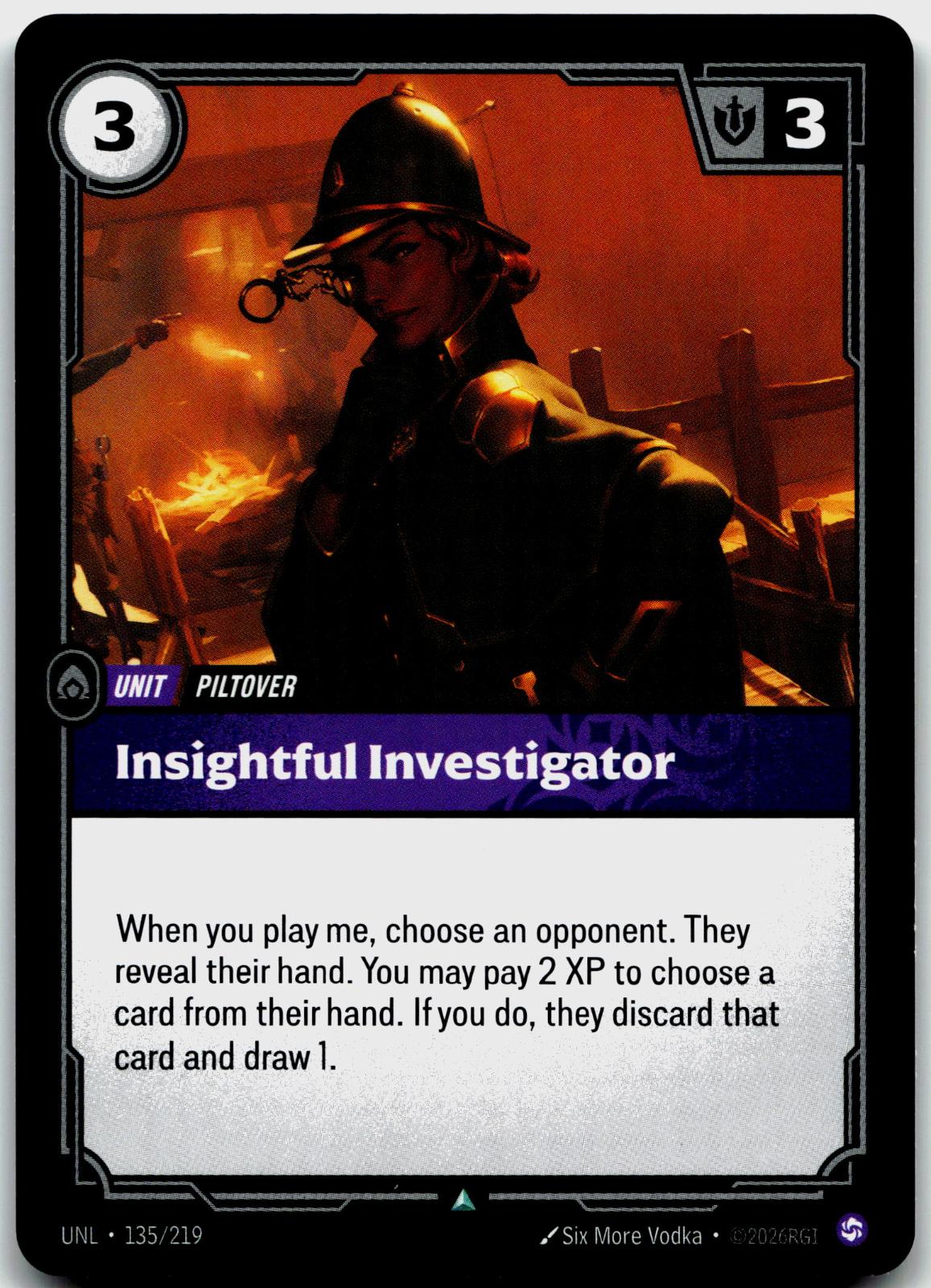 135/219 Insightful Investigator Unleashed