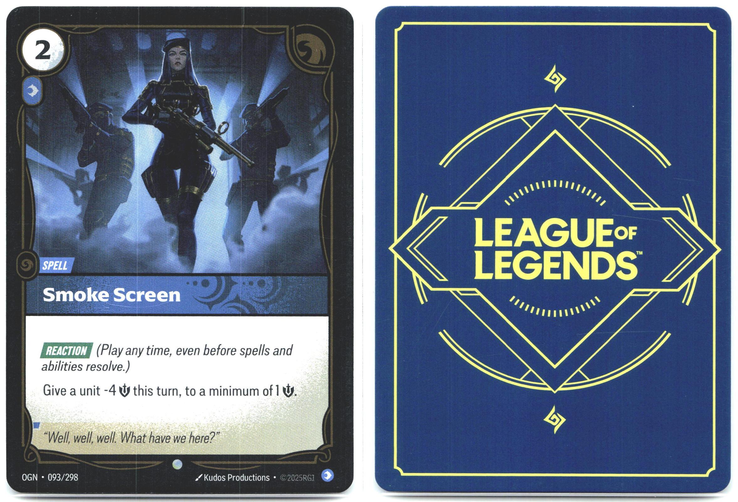 093/298 Smoke Screen Foil Origins