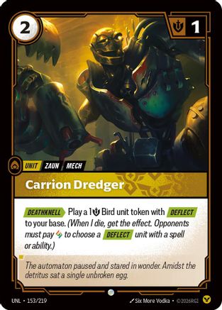 153/219 Carrion Dredger Unleashed