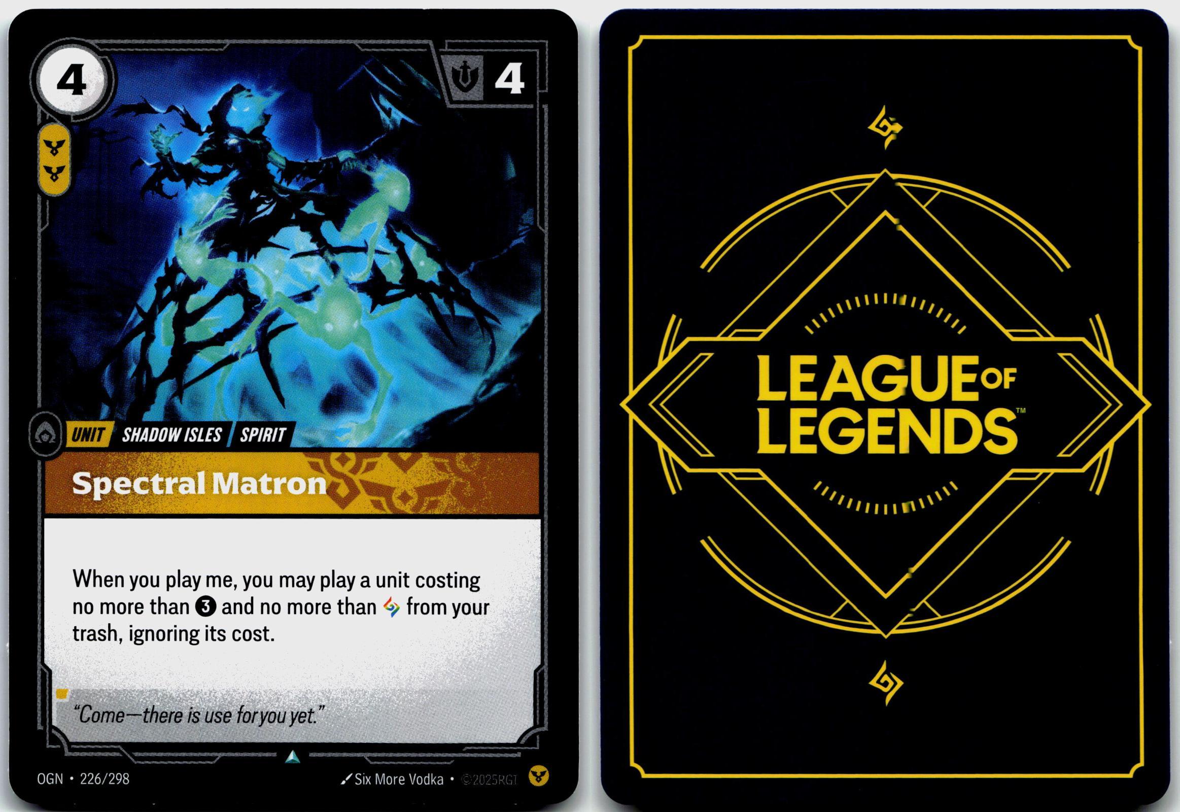 226/298 Spectral Matron Origins