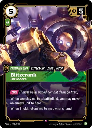 067/298 Blitzcrank - Impassive Foil Origins