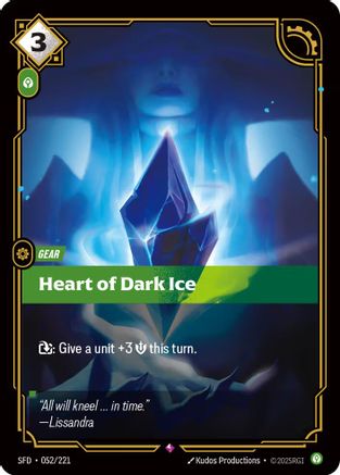 052/221 Heart of Dark Ice Foil Spiritforged