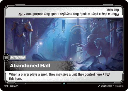 205/219 Abandoned Hall Unleashed