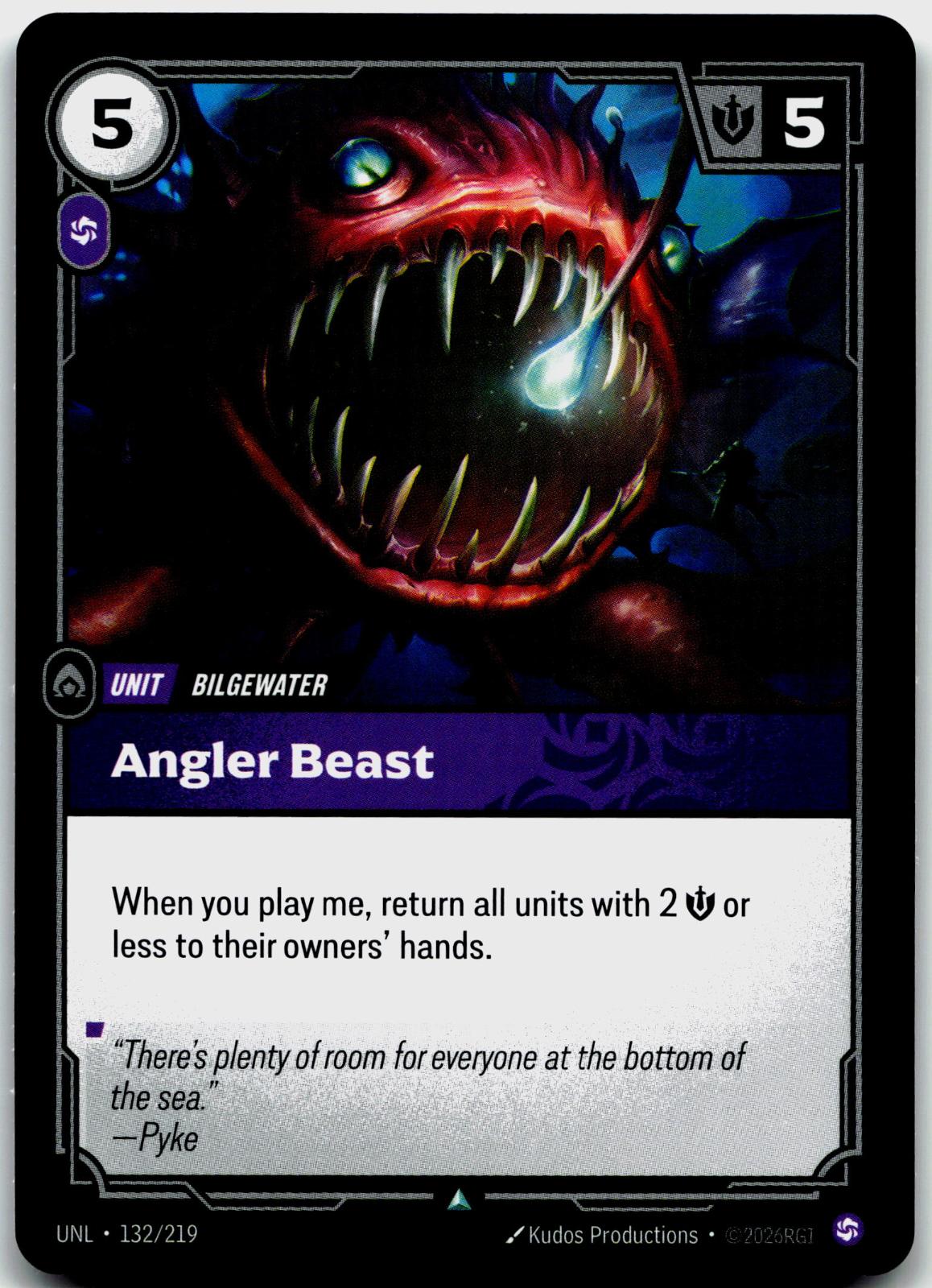 132/219 Angler Beast Unleashed