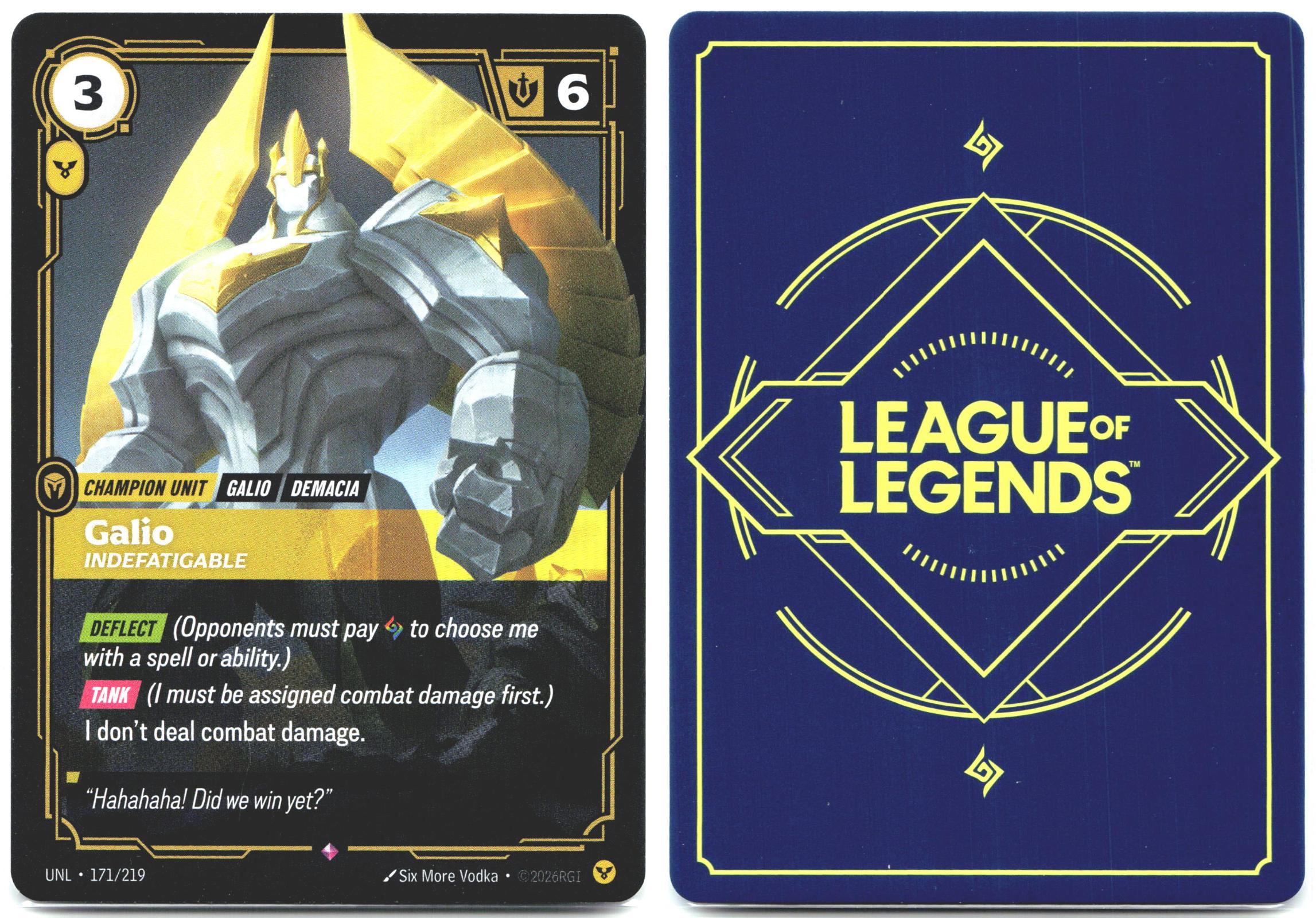 171/219 Galio - Indefatigable Foil Unleashed