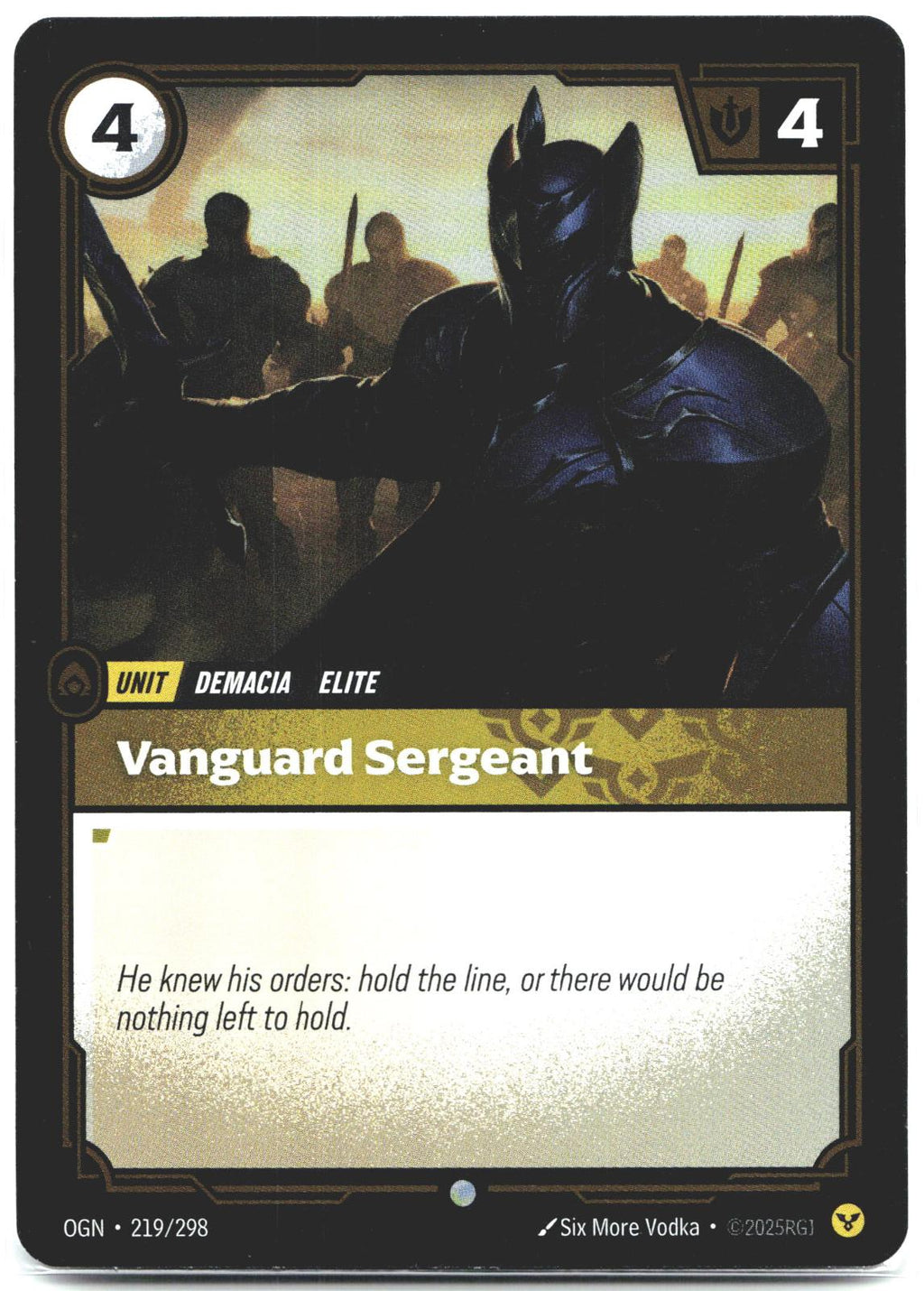 219/298 Vanguard Sergeant Foil Origins