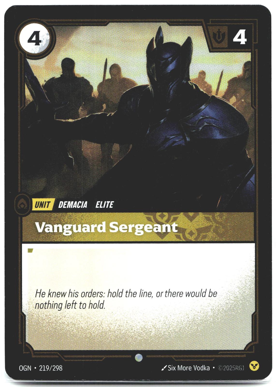 219/298 Vanguard Sergeant Foil Origins