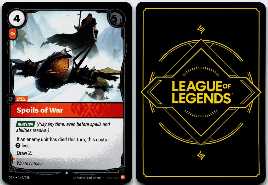 144/298 Spoils of War Origins