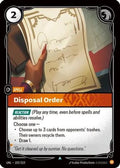 103/219 Disposal Order Unleashed