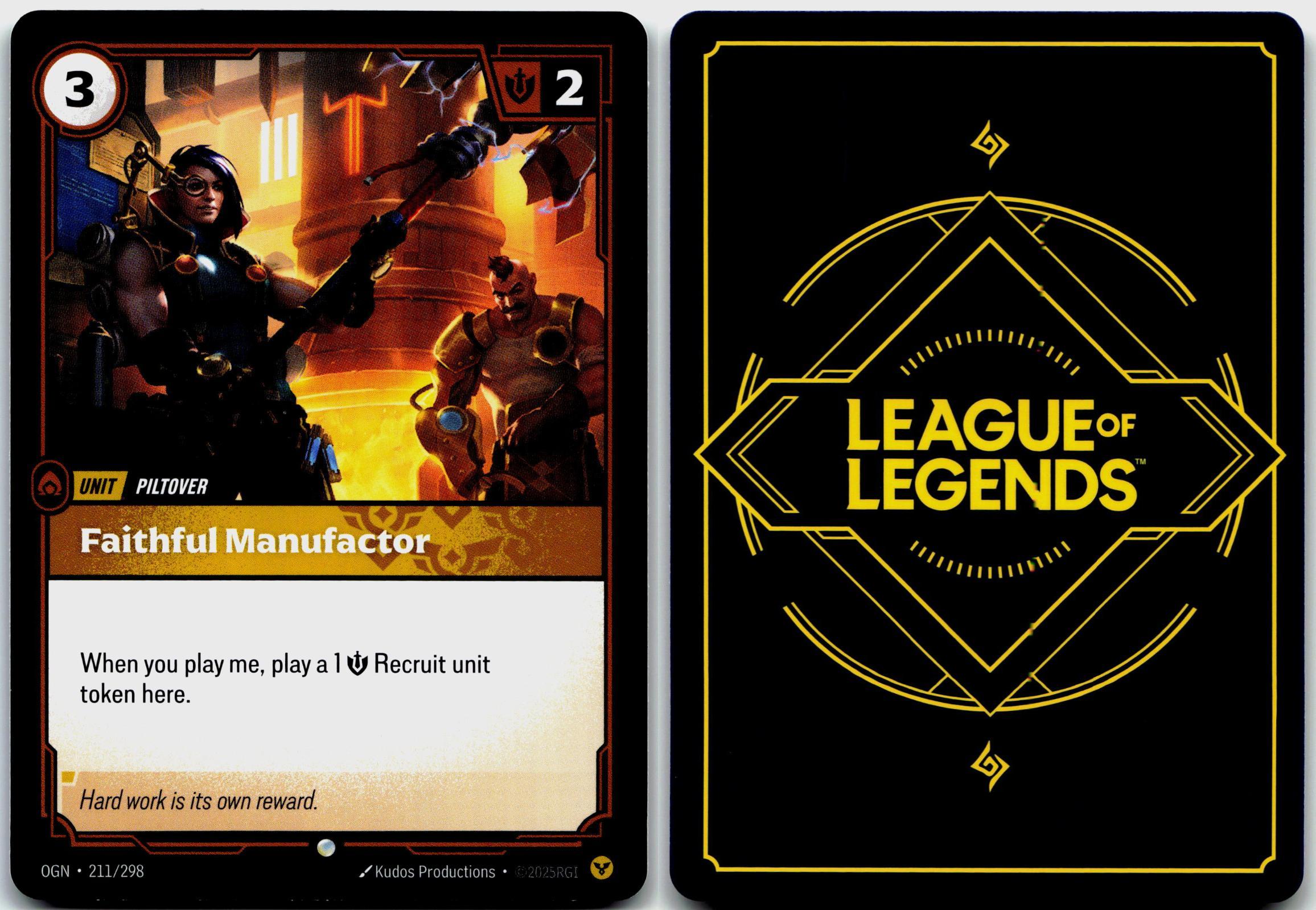 211/298 Faithful Manufactor Origins