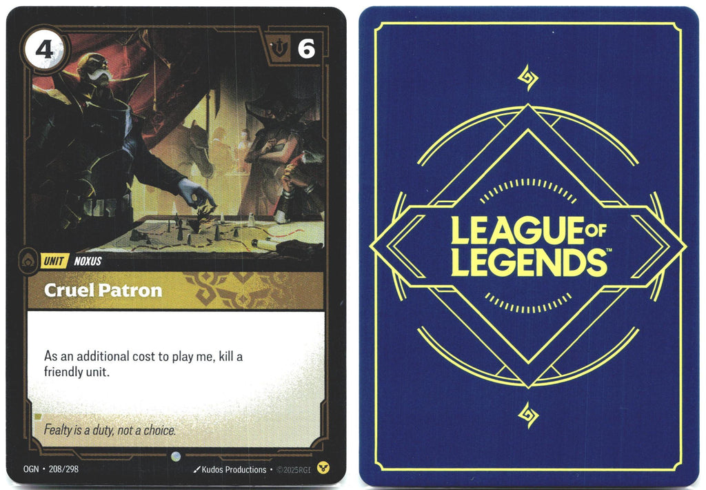 208/298 Cruel Patron Foil Origins