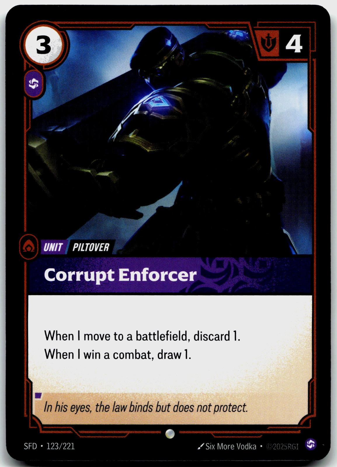 123/221 Corrupt Enforcer Spiritforged