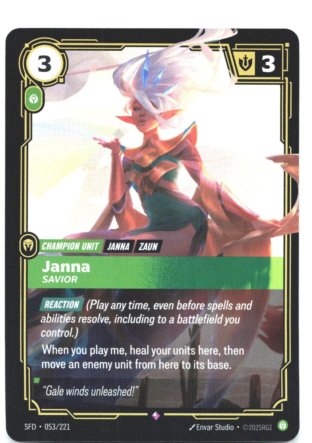 053/221 Janna - Savior Foil Spiritforged