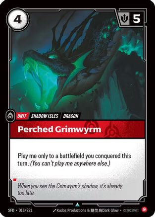 015/221 Perched Grimwyrm Spiritforged