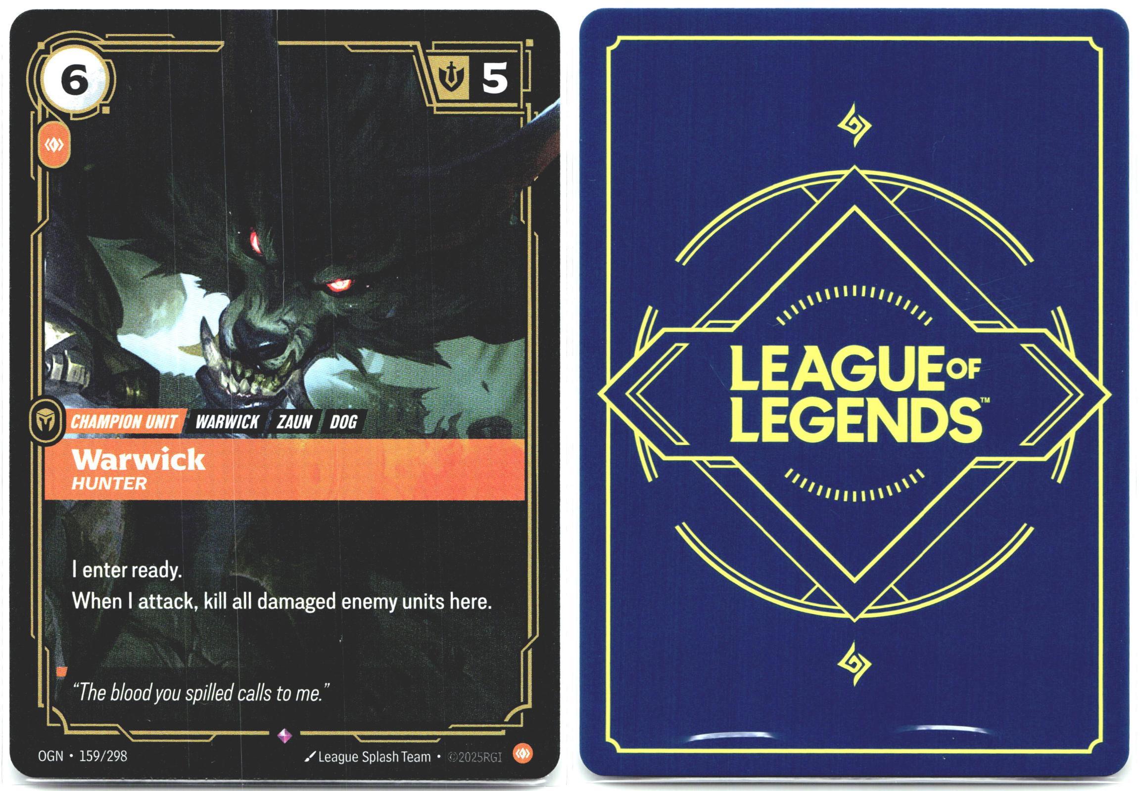 159/298 Warwick - Hunter Foil Origins
