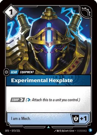 073/221 Experimental Hexplate Spiritforged