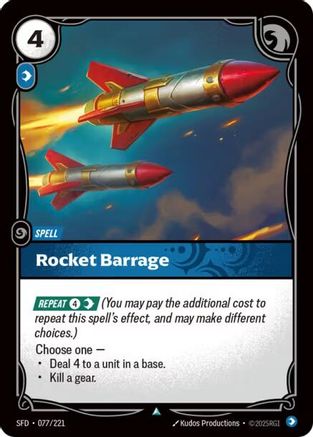 077/221 Rocket Barrage Spiritforged