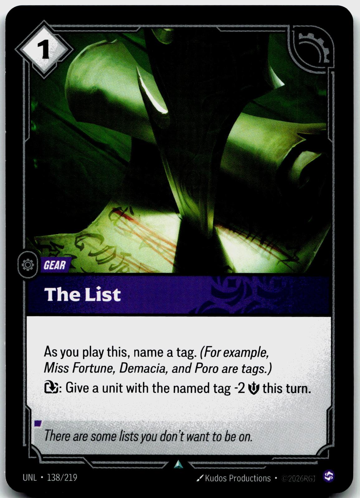 138/219 The List Unleashed
