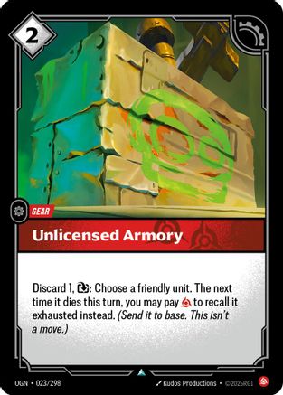 023/298 Unlicensed Armory Foil Origins