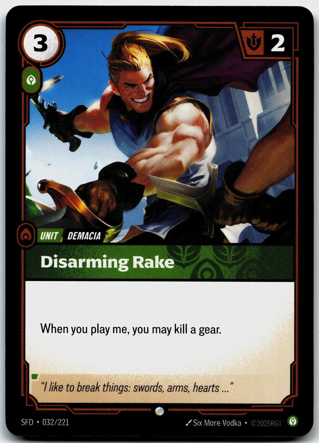 032/221 Disarming Rake Spiritforged