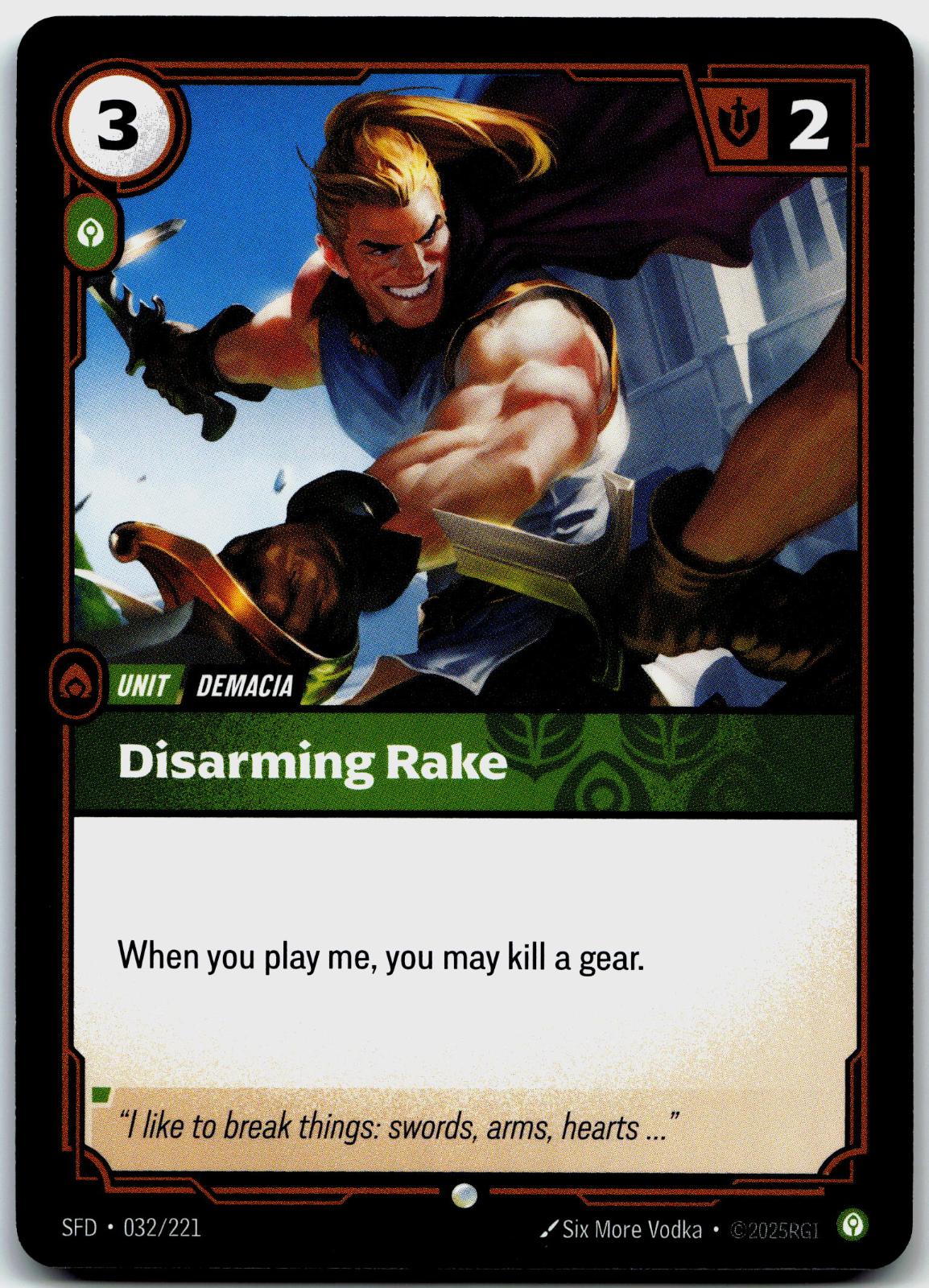 032/221 Disarming Rake Spiritforged