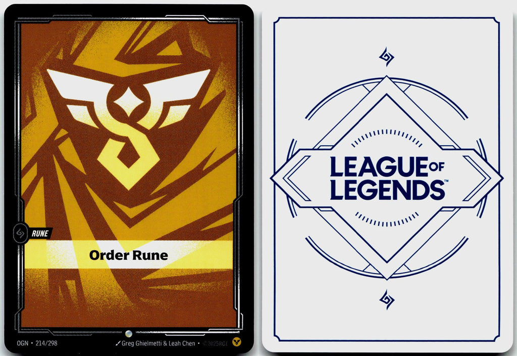 214/298 Order Rune Origins