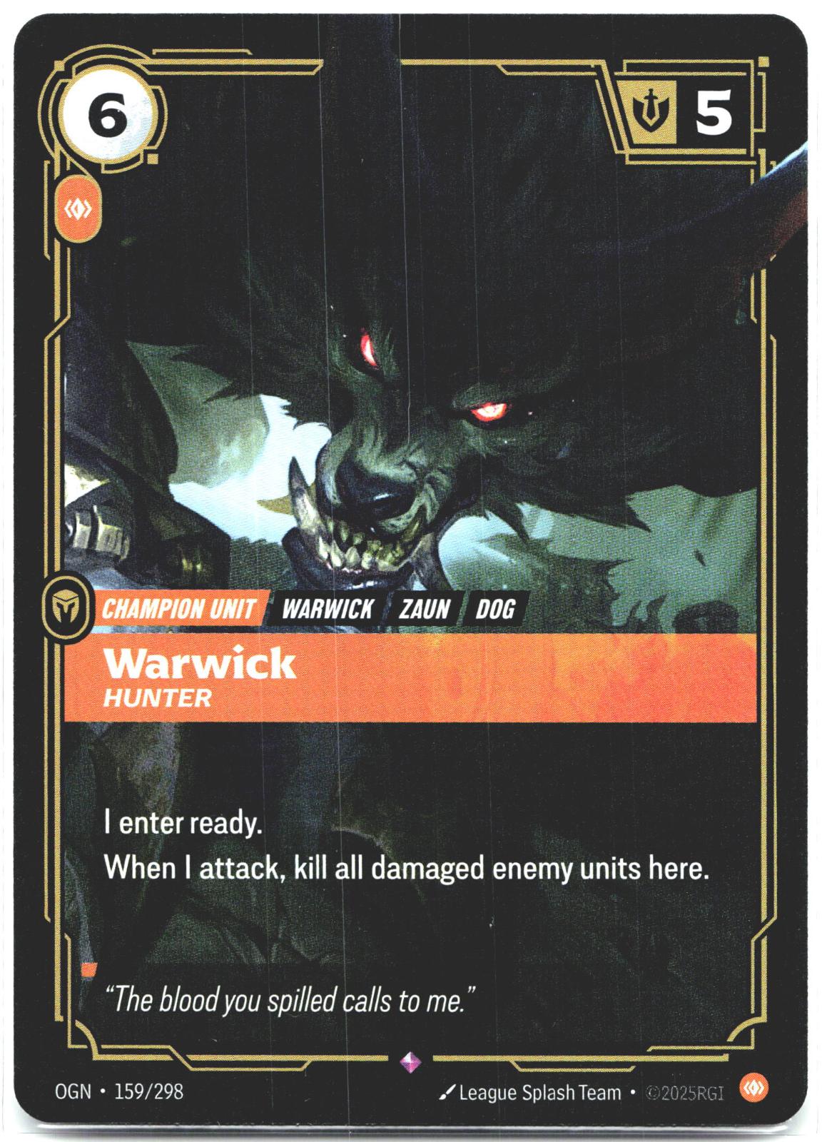 159/298 Warwick - Hunter Foil Origins