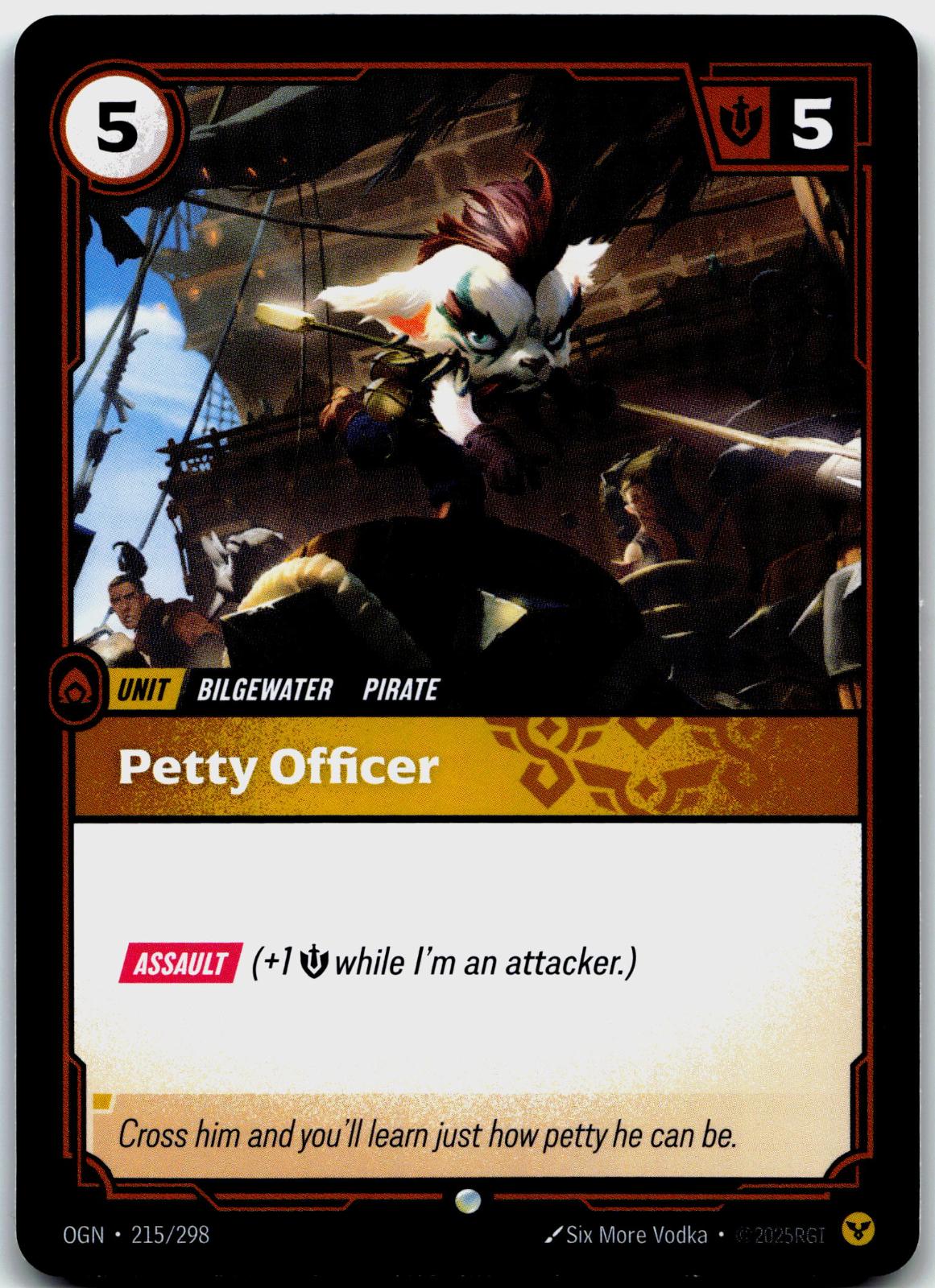 215/298 Petty Officer Origins