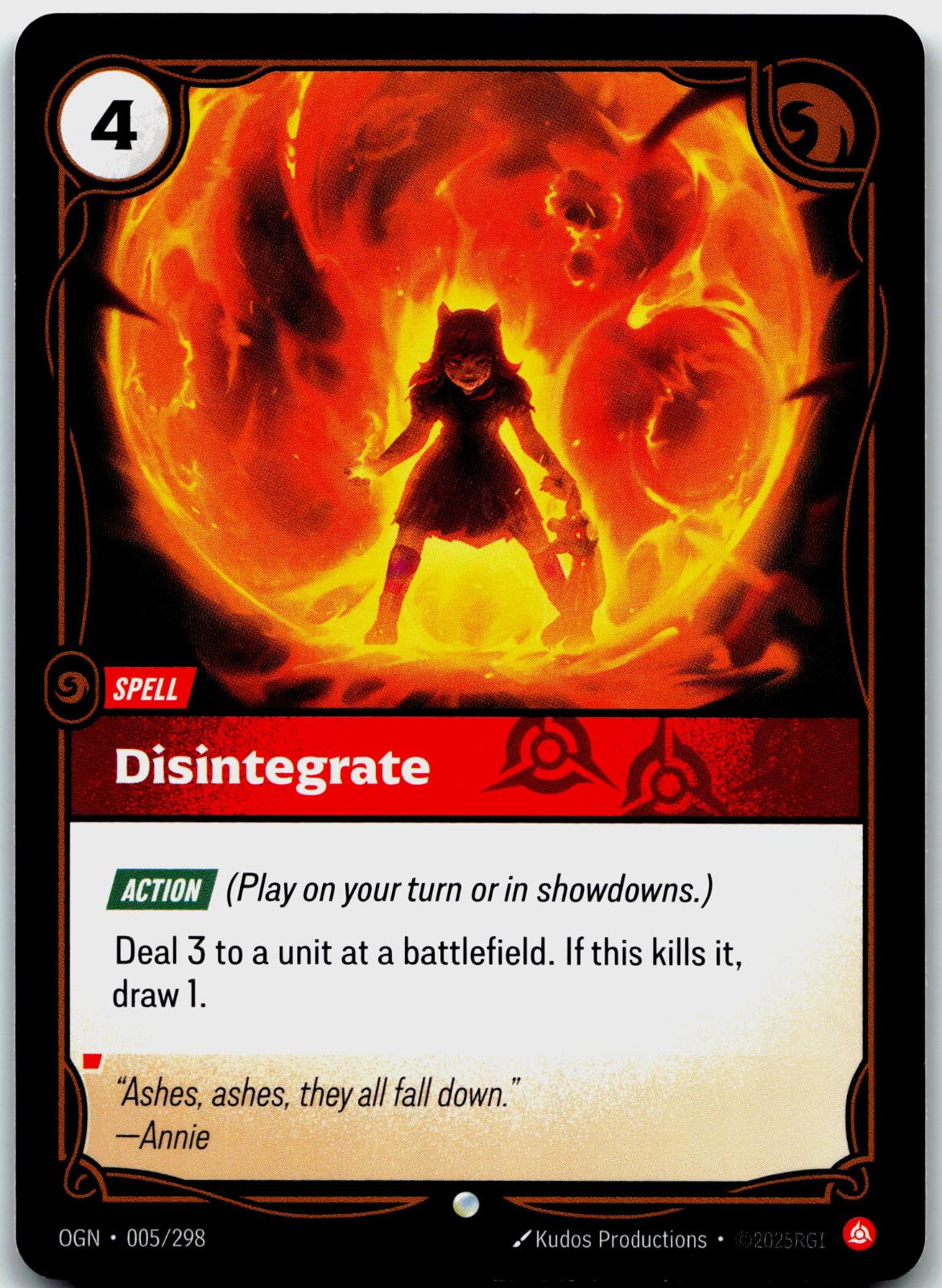 005/298 Disintegrate Origins