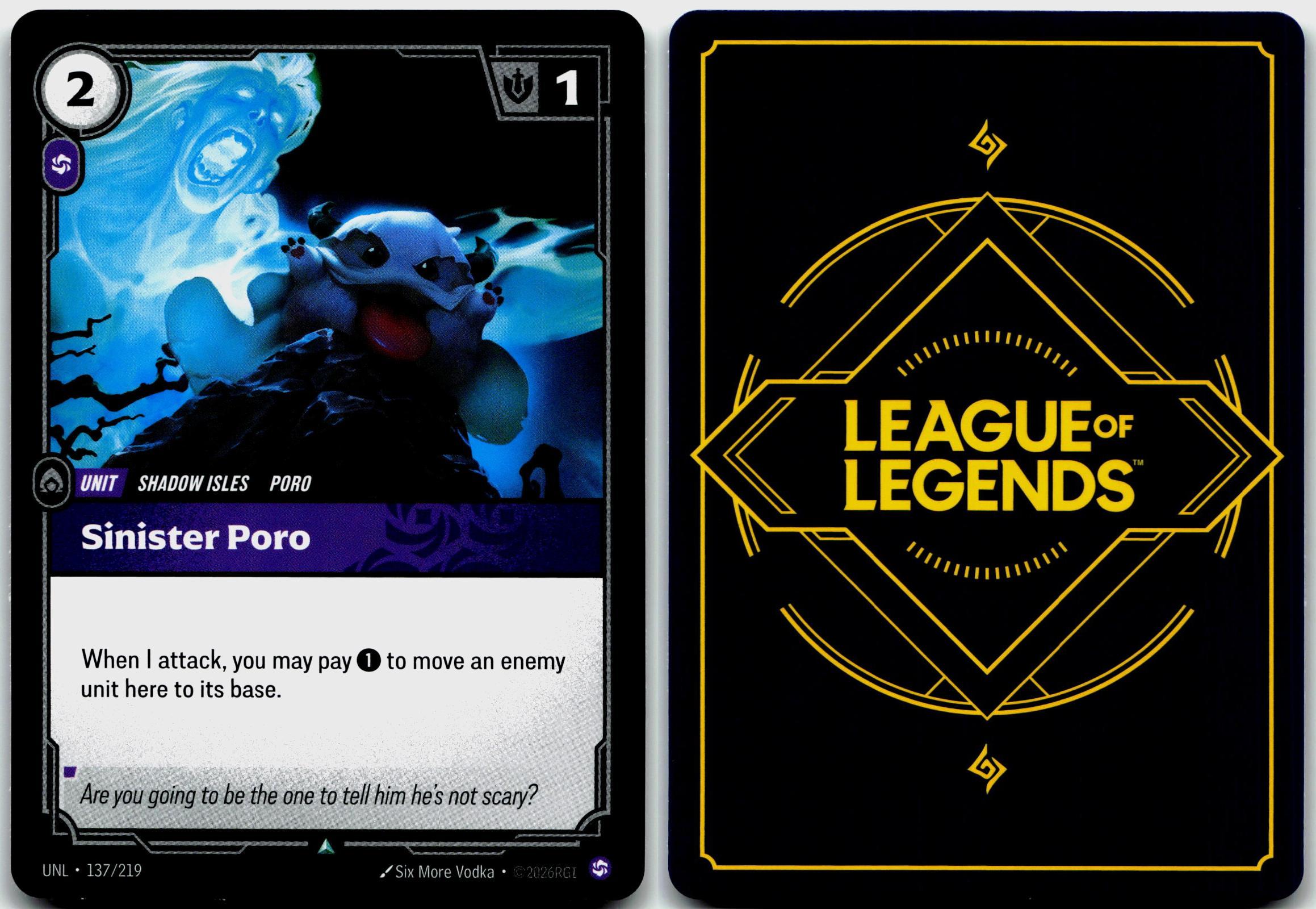 137/219 Sinister Poro Unleashed