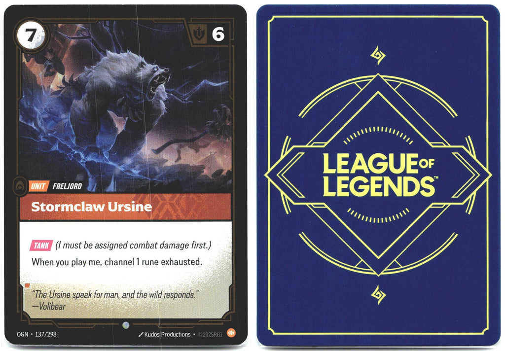 137/298 Stormclaw Ursine Foil Origins