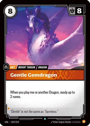 104/219 Gentle Gemdragon Unleashed